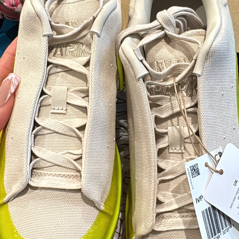 IVY PARK Cream and Lime Athletic Shoes